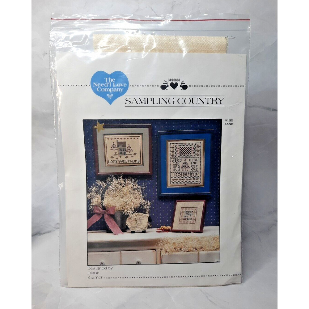 The Need'l Love Company Sampling Country Cross Stitch Sampler Sheep At Home